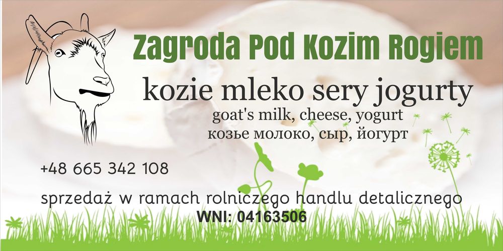 Kozie mleko z małego gospodarstwa.