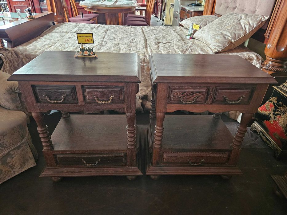 Mesas de cabeceira em madeira maciça (Pesadíssimas) - ópti