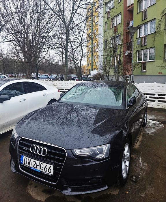 Audi A5 Coupé niezawodny samochód piękny białe skóry okazja