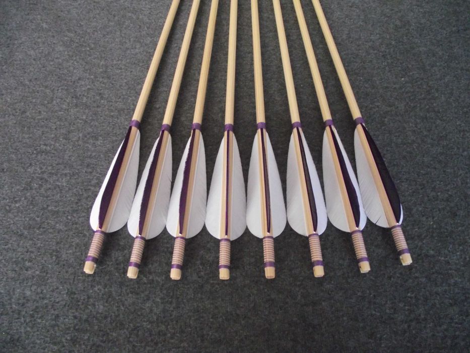 45-50 świerk nr 527 Komplet 32" strzał do łuku strzała drewniana