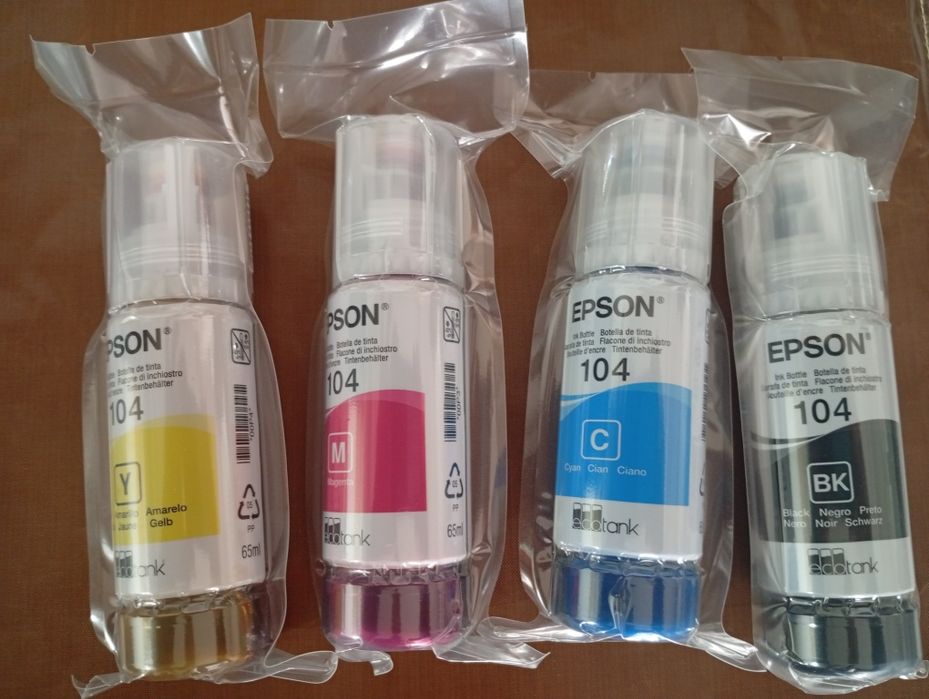 Tinteiros Epson ecotank 104 novos