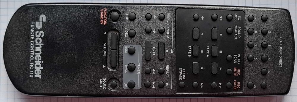 Pilot audio Schneider RC-112 – oryginalny, sprawny