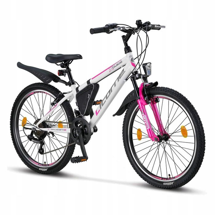 Niemiecki rower górski MTB GUIDE 24" 21 biegów osprzęt Shimano