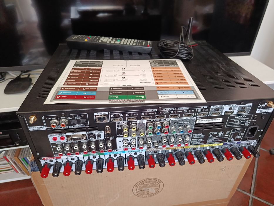 Denon AVC-X4700H (8K/HDMI 2.1) – Como Novo + Caixa Original