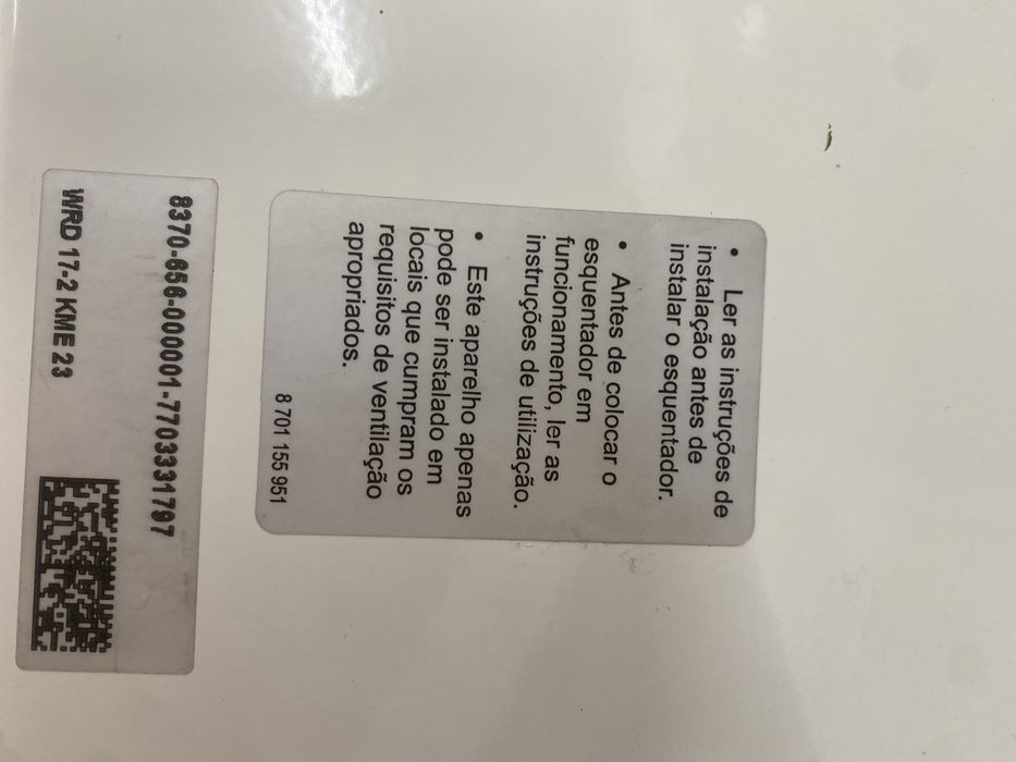 Esquentador Junkers 17lts