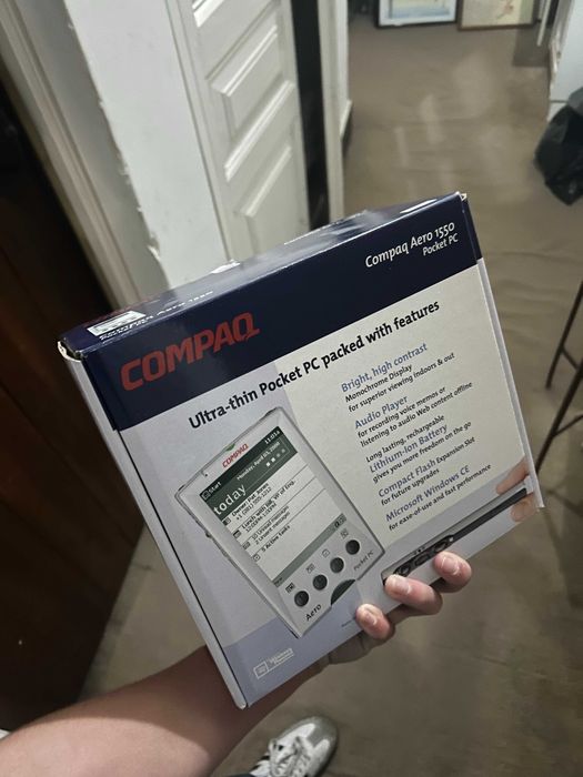 Compaq Aero 1550 Pocket PC Vintage (Windows CE) – Completo na Caixa – Totalmente Funcional