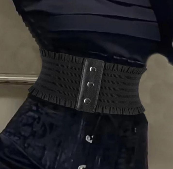 Широкий пояс корсет еластичний