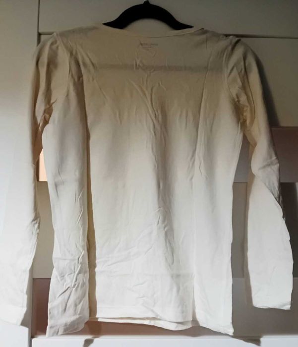 Koszulka damska z długim rękawem do spania, świąteczna, z misiem, S