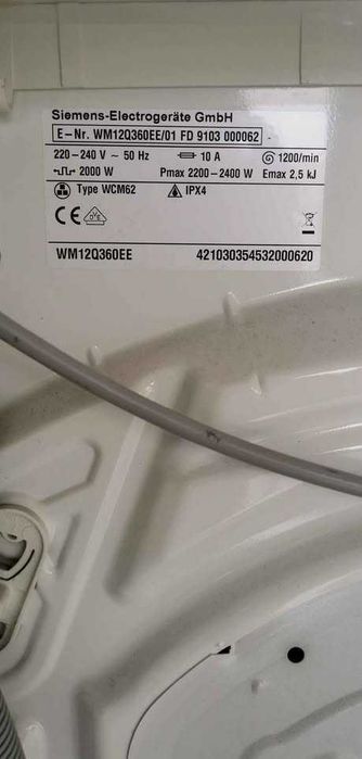 peças para siemens  WM12Q360EE