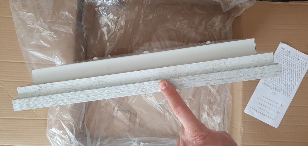 Plafon Argon Tequila 1509 50x50 cm drewno postarzane + szkło mleczne