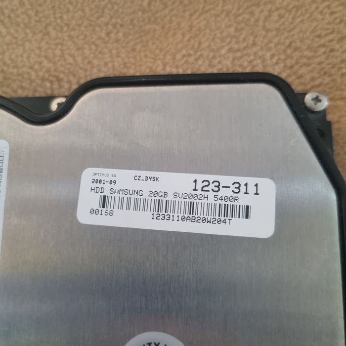 Dysk twardy Samsung SpinPoint SV2002H - 20GB - IDE/ATA - Sprawny