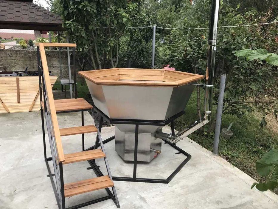 Карпатська Купель • Банний чан • Чан для бані • Чан джакузі на дровах