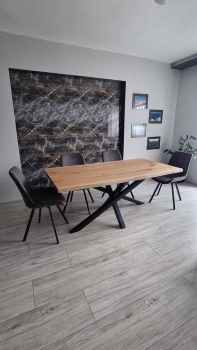 Stół rozkładany stolik drewniany dąb lite drewno na wymiar PRODUCENT
