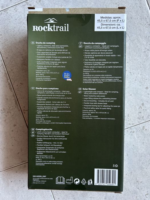 Duche de campismo portatil