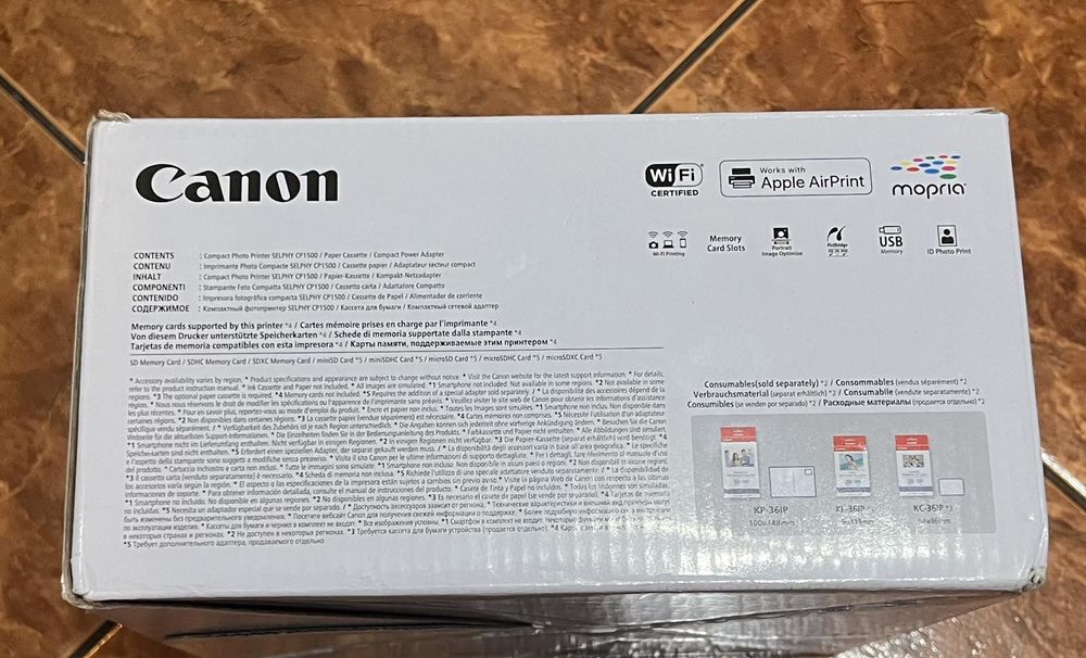 Canon SELPHY CP1500 (5539C002)