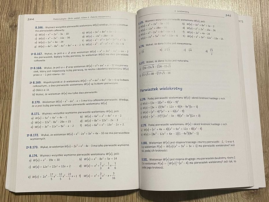 NOWY Zbiór Zadań Matematyka 2 - Zakres ROZSZERZONY (wyd. Pazdro)