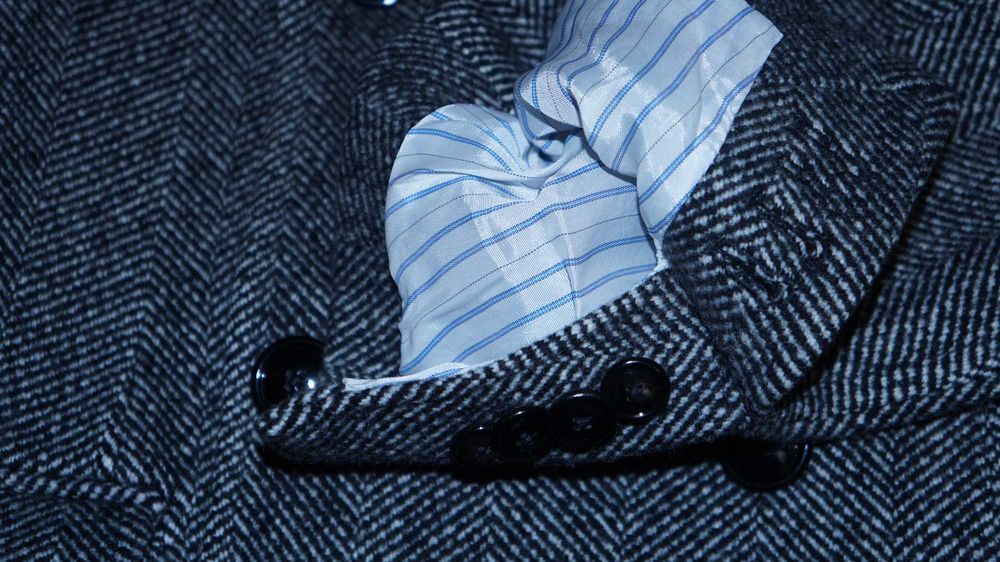 Płaszcz Dwurzędowy Massimo Dutti Wełna Rozmiar 46 175/92 Szary Jodełka
