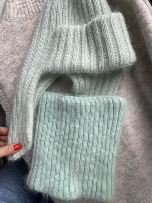 Набір шапка вушанка хомут ангора