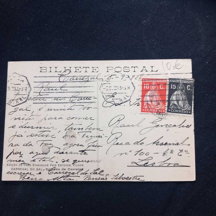 Bilhete postal antigo