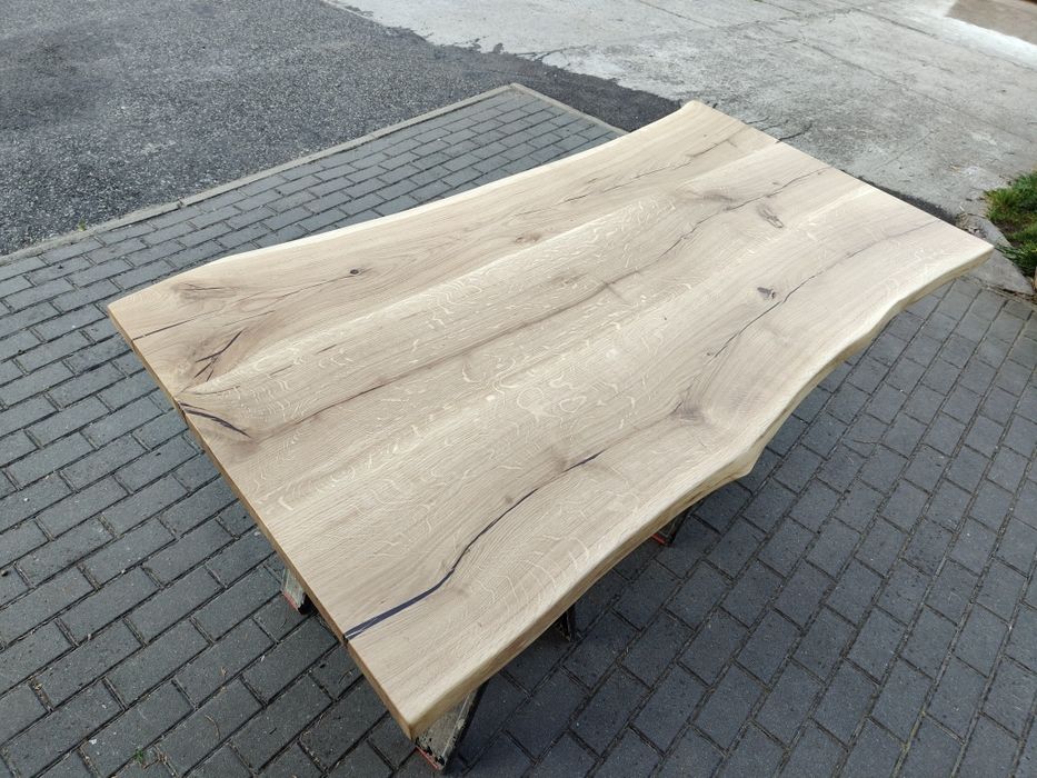 Blat stołu dębowy 166x88 lite drewno dębowe