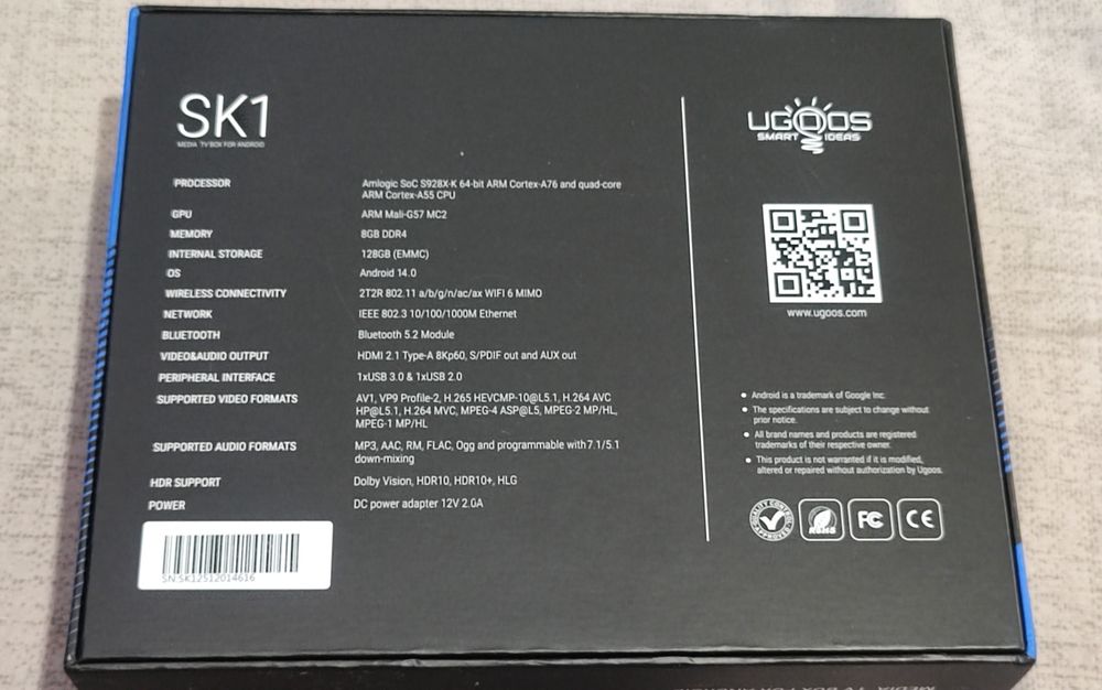 UGOS Sk1 Pro   8/128Gb   Android 14