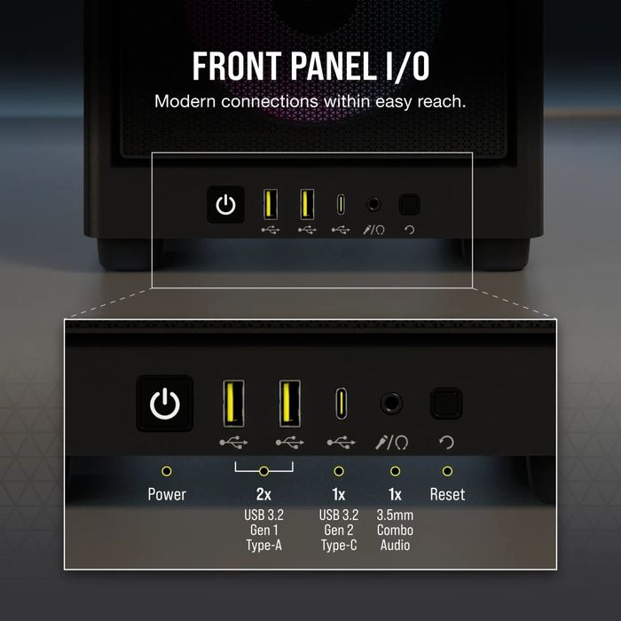 Корпус Corsair 2000D RGB Airflow Black (новий)