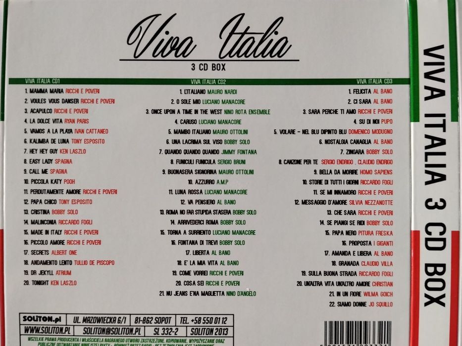 Włoskie przeboje Ricchi e poveri , Al bano &  Romina Power 3 CD