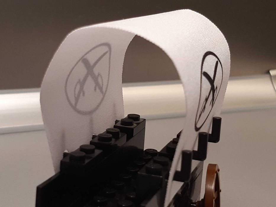NOWA drukowana plandeka do LEGO Western 6716 biała custom