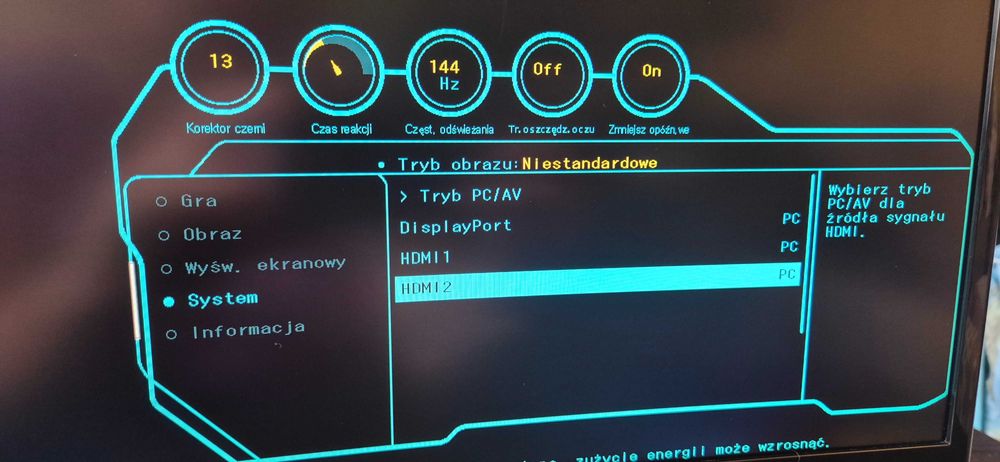 Monitor Samsung 24" curved 144Hz 4ms