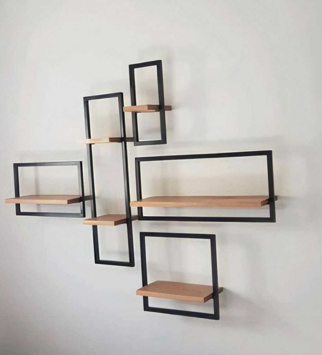 półki wiszące ścienne loft
