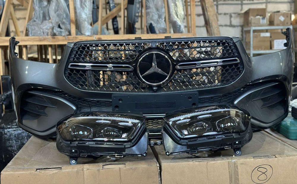 бампер фары Мерседес GLE 167 AMG GLS X 167 рест рестайл 2023 оригинал
