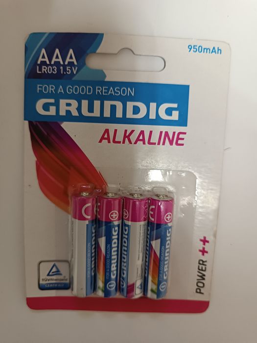 Батарейки Grundig Batteries Alkaline Power++ AAА LR03  1.5 V 950 mAh