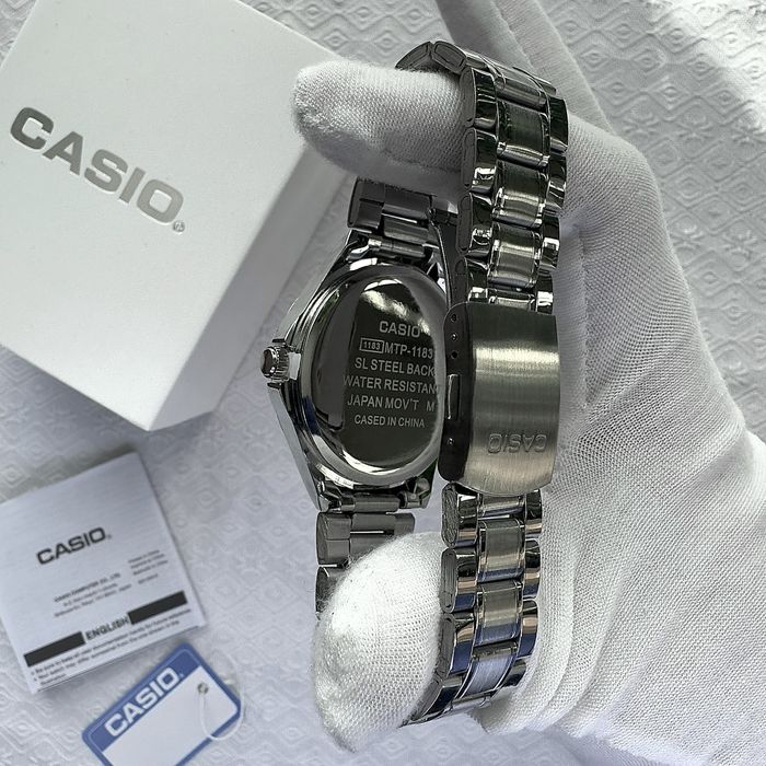 Годинник Casio MTP-1183 steel black з Упакуванням