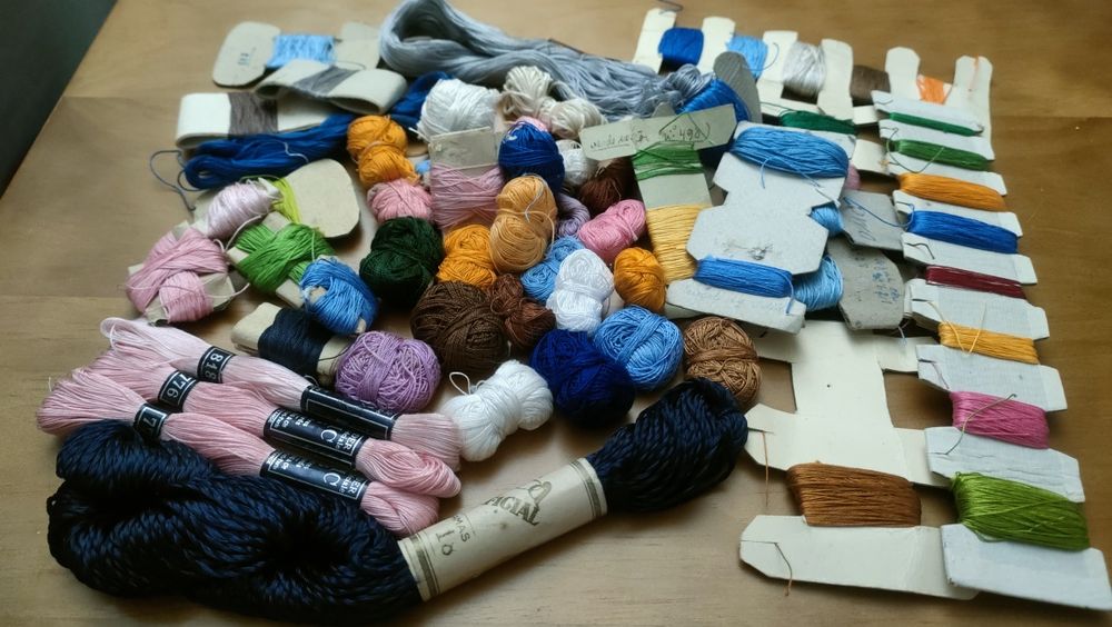 Agulhas crochê linhas malhas