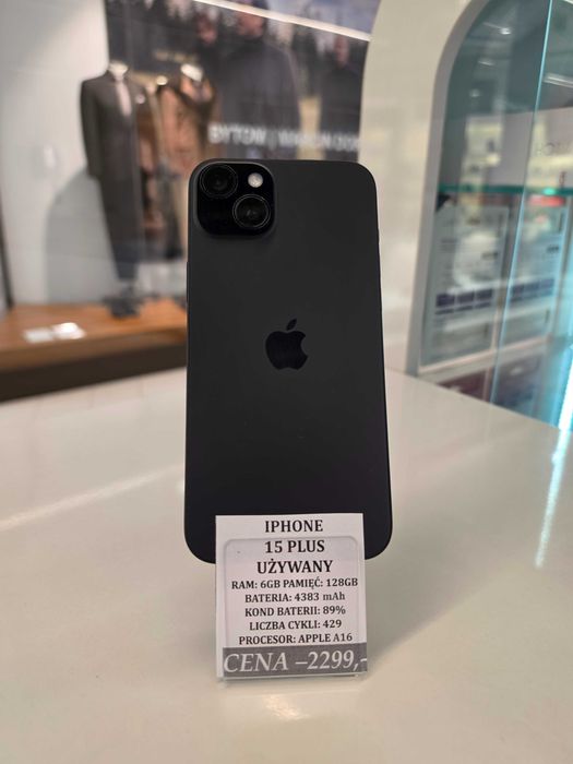 iPhone 15 PLUS 128GB Bat. 89% Topcase Vivo *Raty 0%