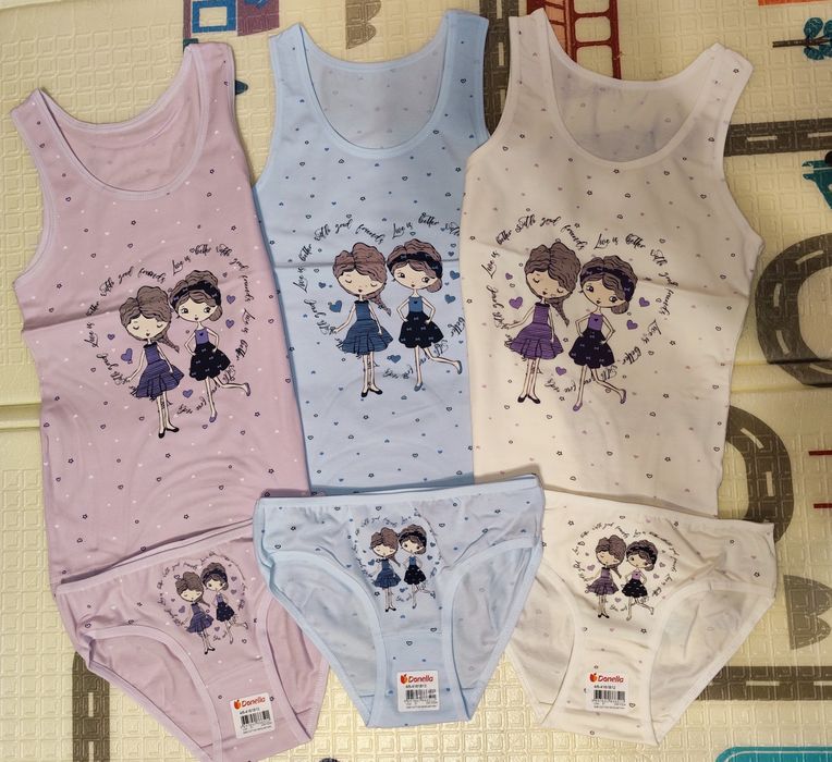 Комплекты белья Донелла Donella . Майки , трусики Комплекти білизни