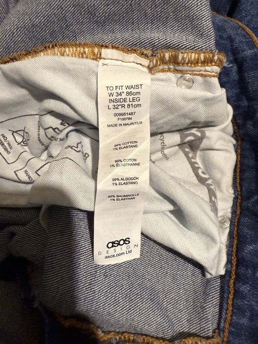 Джинси сині чоловічі ASOS