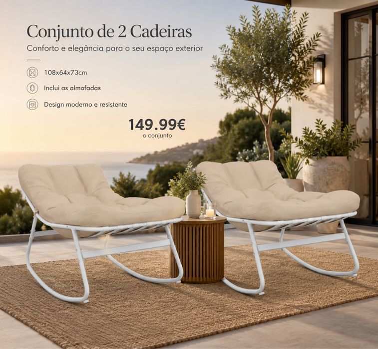 Conjunto de 2 poltronas - 149.99€