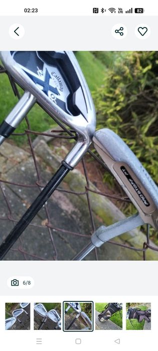 Kije golfowe Wilson i Callaway z torbą