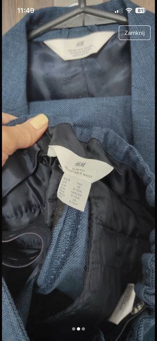 Alba komunijna z garniturem