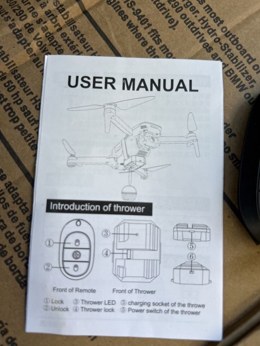 Drone drop sistem com comando