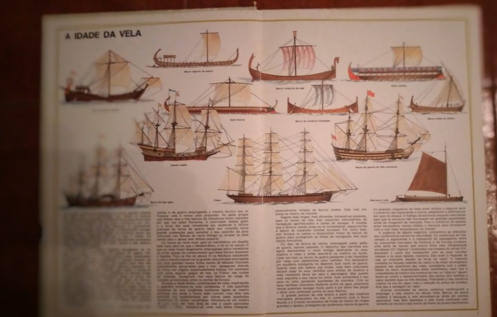Livro "Barcos através dos Tempos", Ver e Aprender