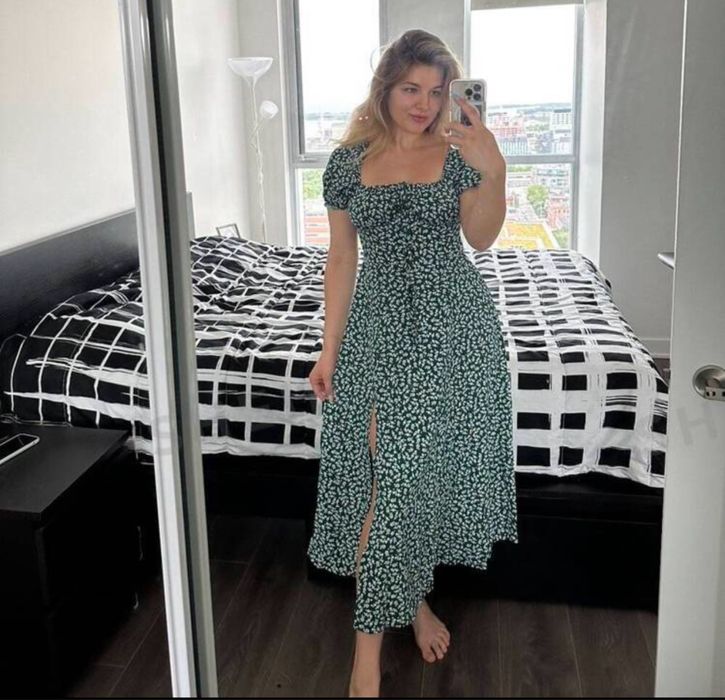 Сукня міді нова зелена