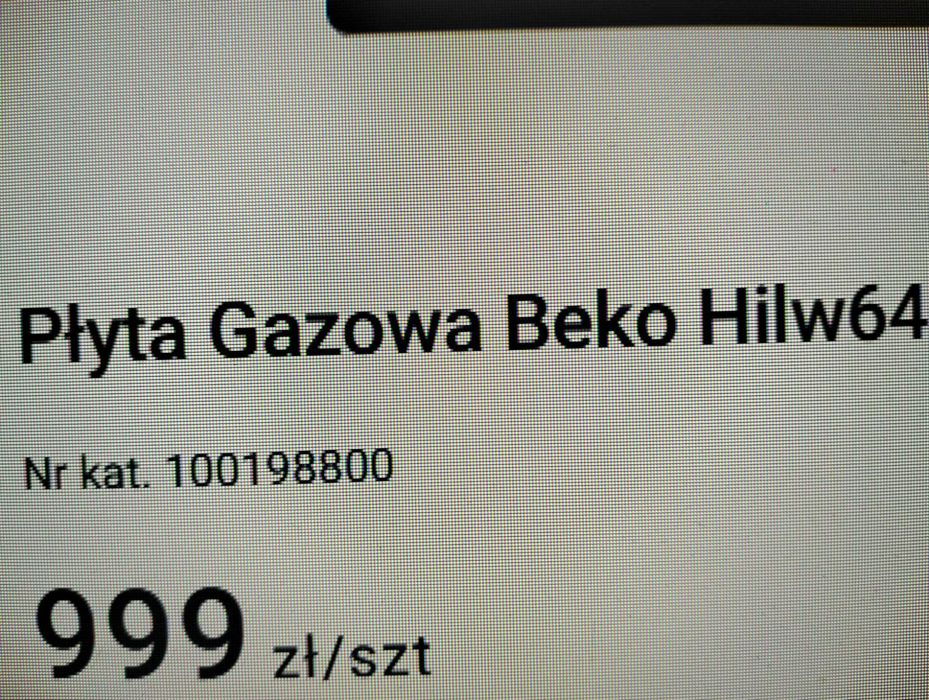 Płyta gazowa na szkle biała