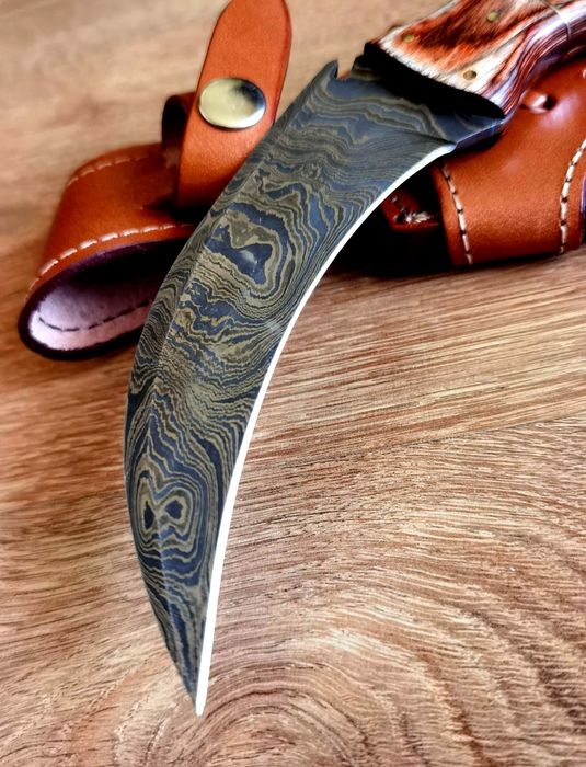 Nóż, Karambit Damast 28CM/57-58HRC