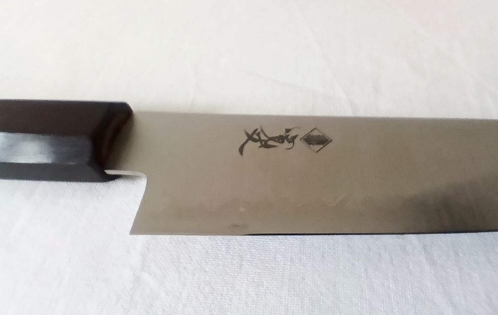 Japoński nóż Petty 150 mm Aogami Super | Ebony Handle | Seki Japan