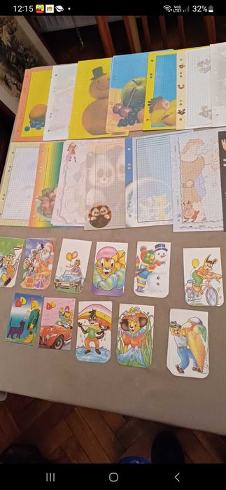 Karteczki do segregatora  kolekcjonerskie z lat 90-tych