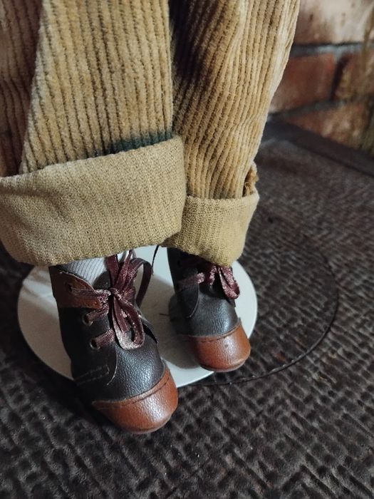 Lalka chlopiec z porcelany retro vintage