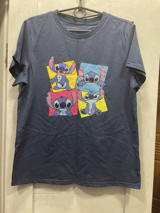 Футболка хлопок стич , женская футболка с принтом , стич