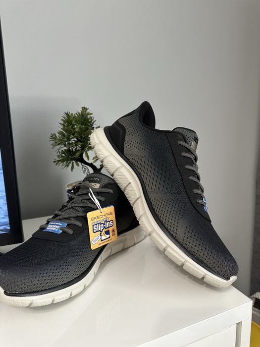 чоловічі кросівки skechers slip-ins оливкові